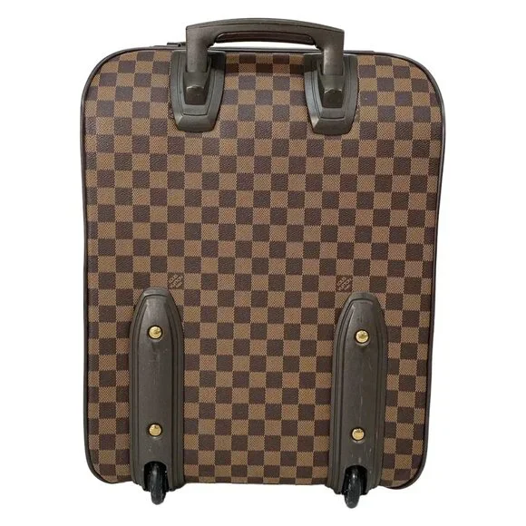 Authentic LOUIS VUITTON Pegase 45 (Old Model) Ebene Damier Suitcase br738-122525 - Picture 2 of 15